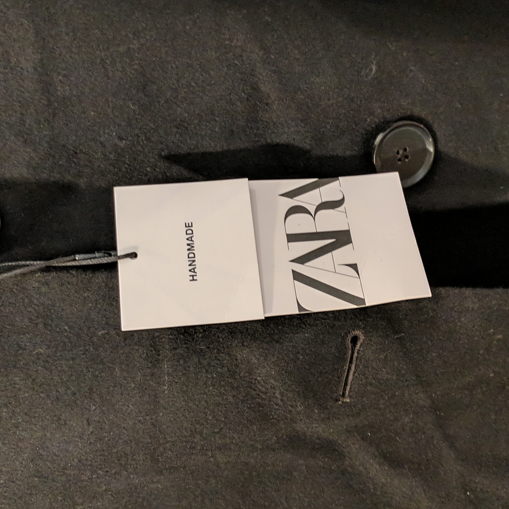 Zara 2 in 1 wool blend oversized coat and vest - Picture 14 of 15